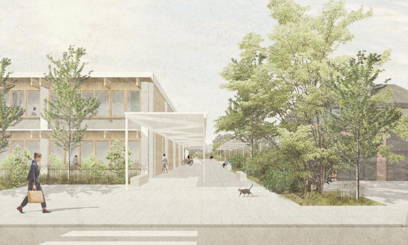 Vue depuis la venelle