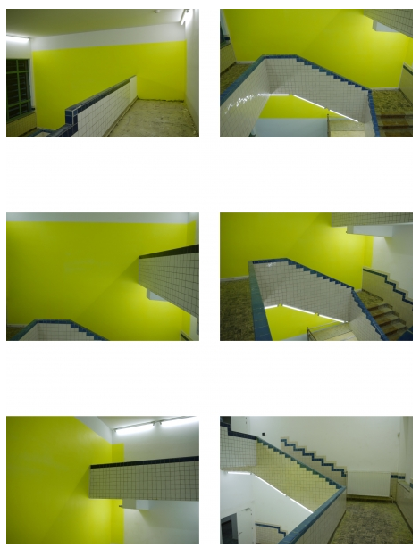 intervention dans la cage d'escalier