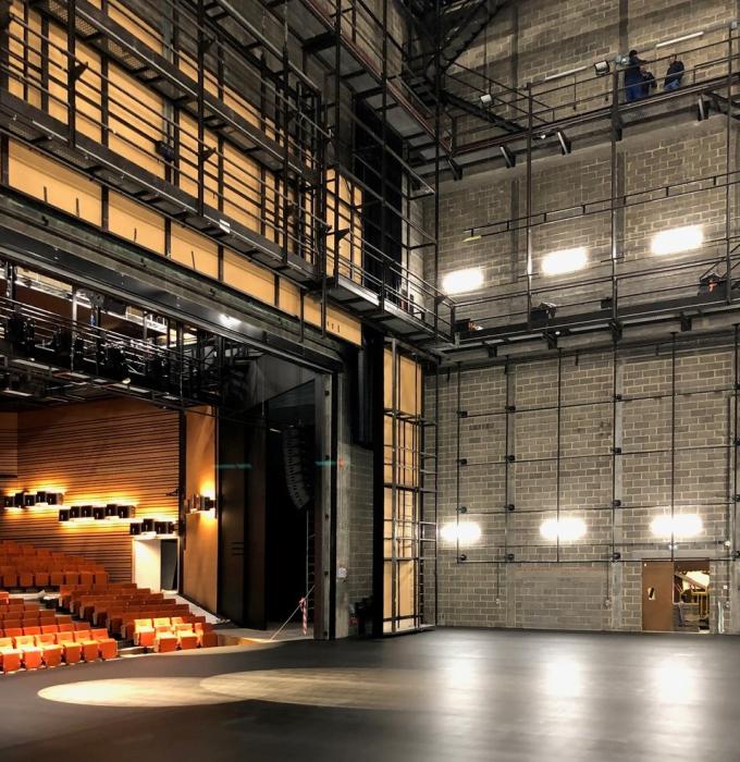 Tournai, rénovation de la Maison de la Culture, en cours