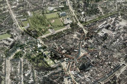 Plaine des Manœuvres - POP+VVV / © crédit vue aérienne: POP+VVV / Atelier Fukuro