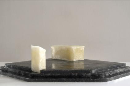 Prototype en cire d'une section du podium ©AHA+Elseline Bazin